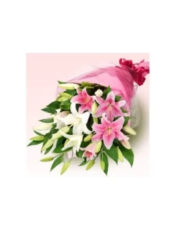 Pink and white Oriental Bouquet